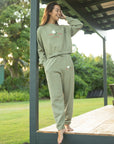 W's Pikake Rose Cropped Boxy Pullover