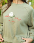W's Pikake Rose Cropped Boxy Pullover