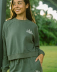 W's Naupaka Cropped Boxy Pullover