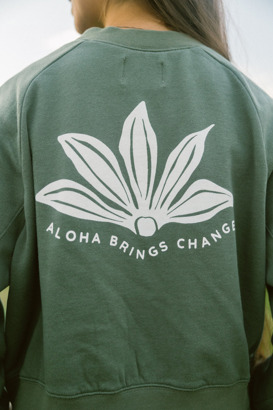 W's Naupaka Cropped Boxy Pullover
