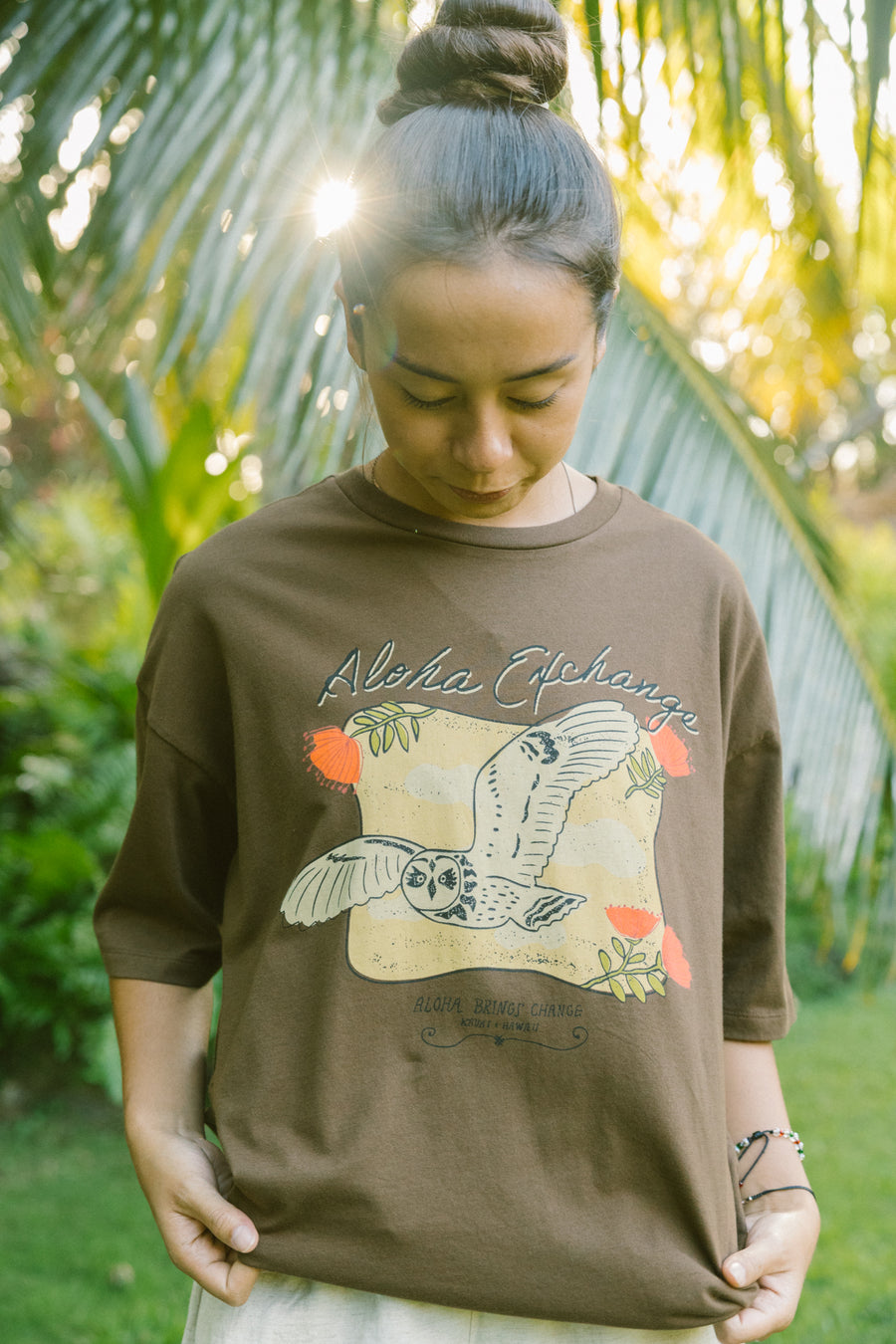 W's Flying Pueo Boyfriend Tee
