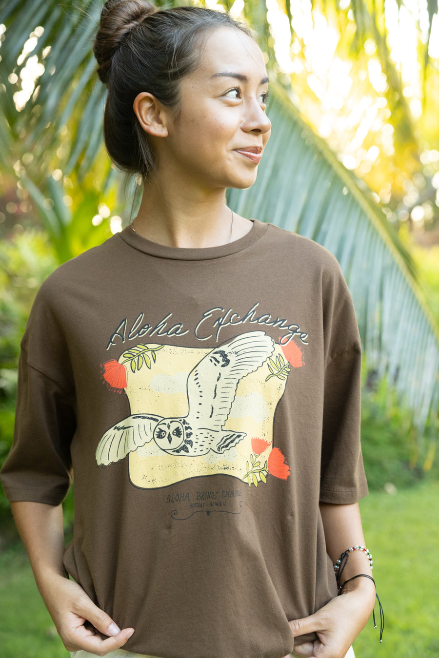 W's Flying Pueo Boyfriend Tee