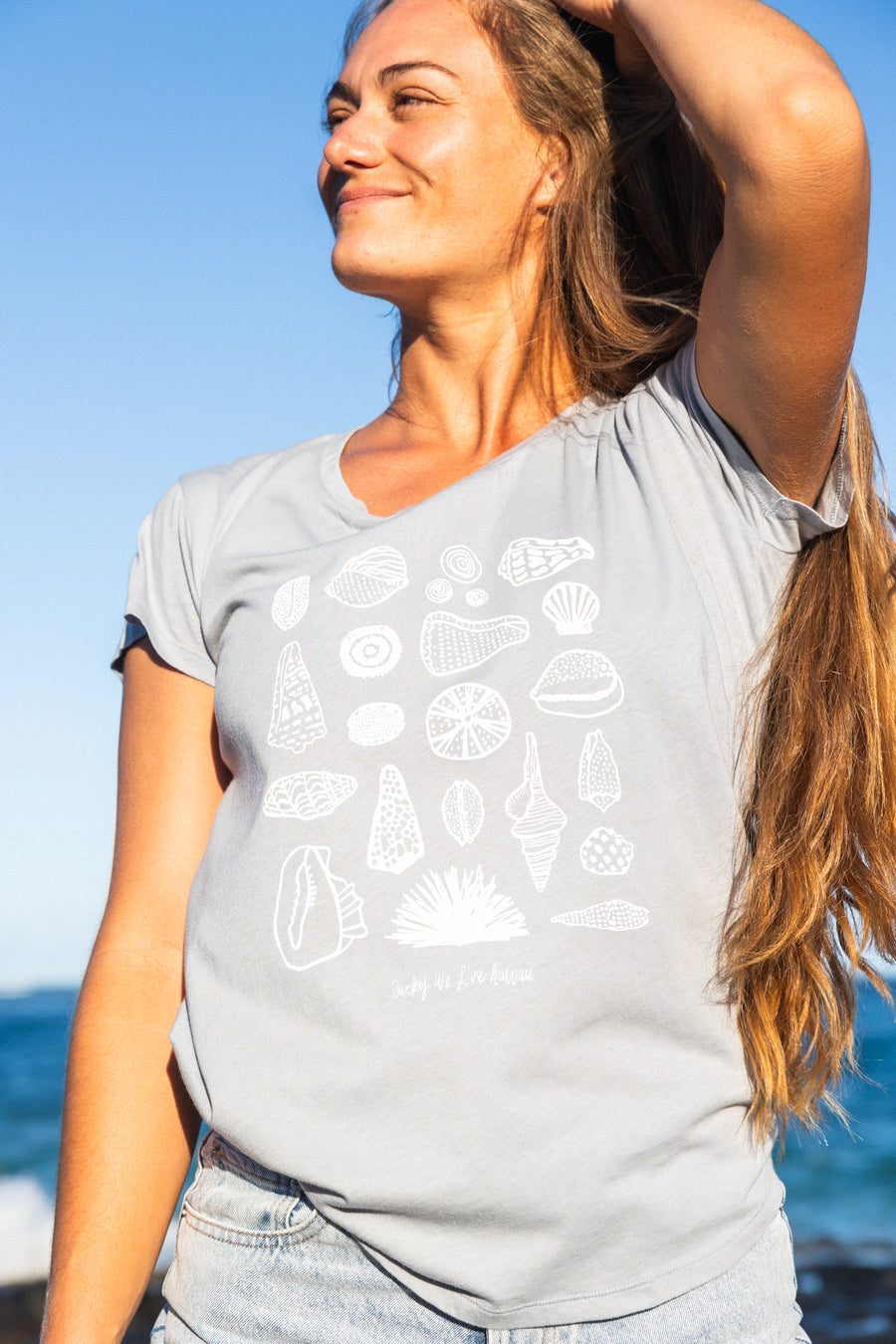 LWLH Seashells Scoop Neck Tee