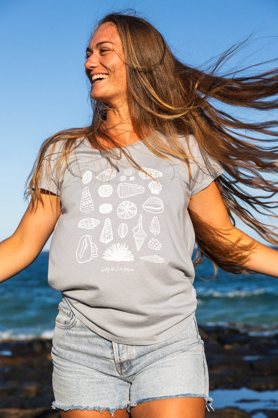 LWLH Seashells Scoop Neck Tee