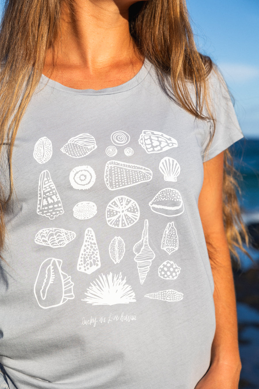 LWLH Seashells Scoop Neck Tee