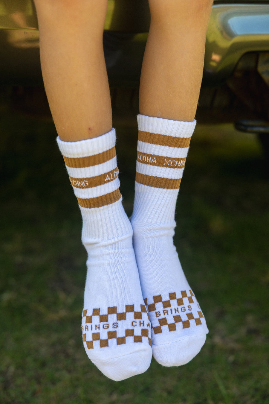 Youth Aloha Stripe Socks