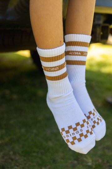 Youth Aloha Stripe Socks