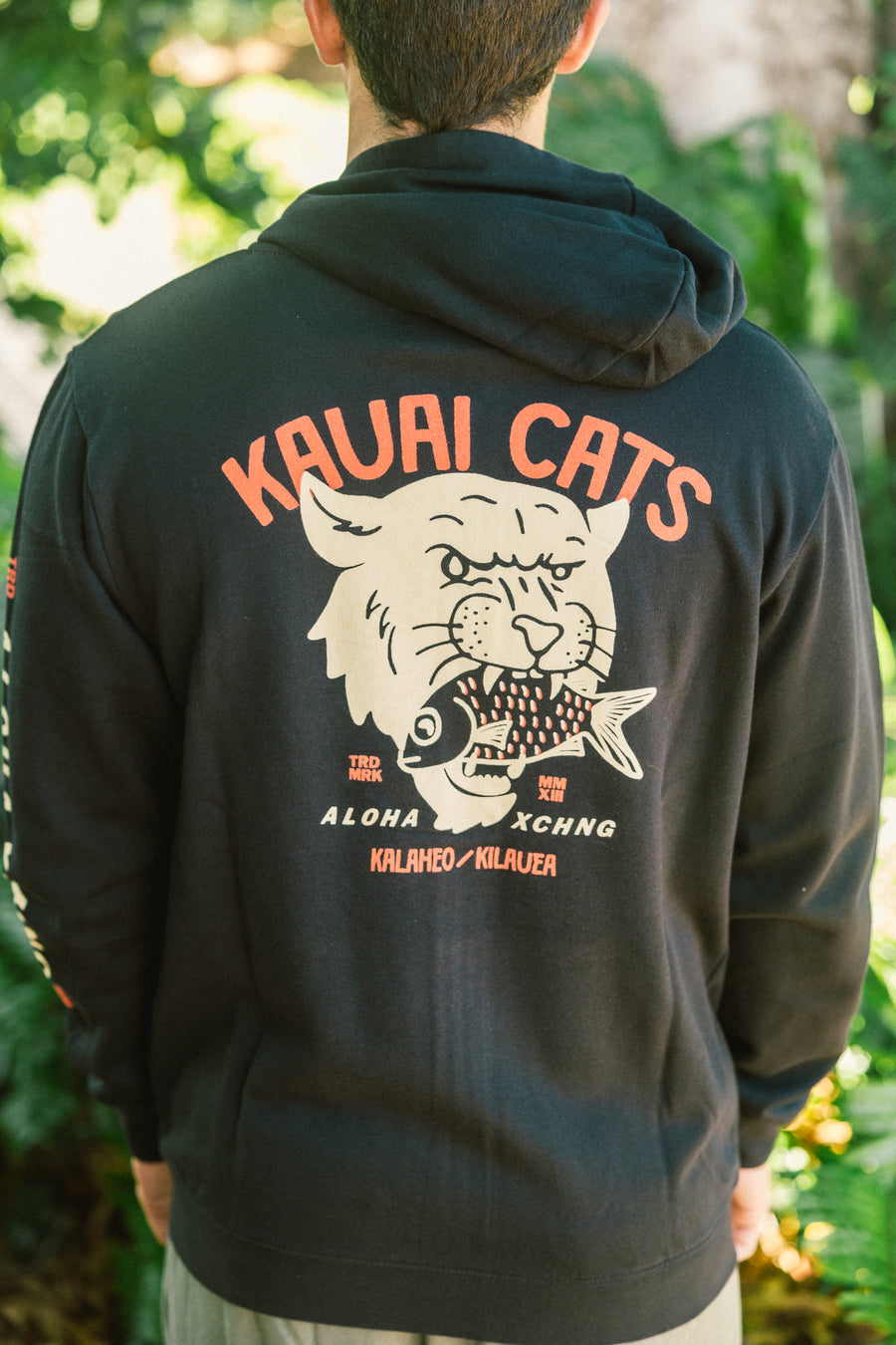 Kauai Cat Fish Zip Up Hoodie