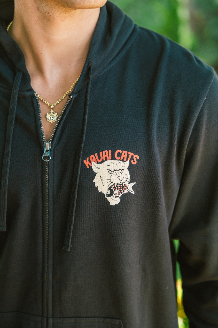 Kauai Cat Fish Zip Up Hoodie