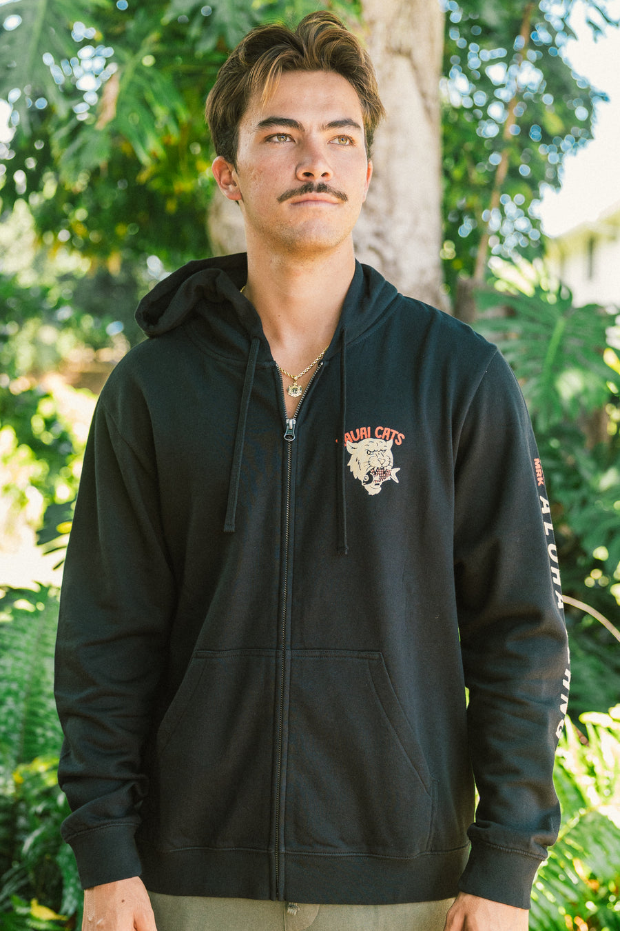 Kauai Cat Fish Zip Up Hoodie
