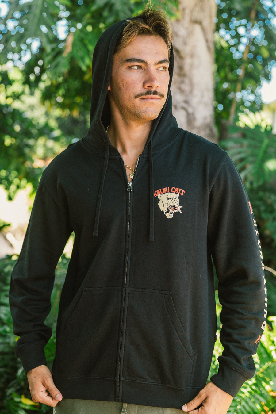Kauai Cat Fish Zip Up Hoodie
