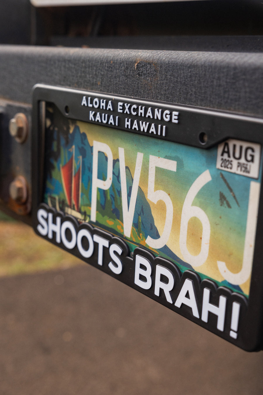 Shoots Brah! License Plate Cover