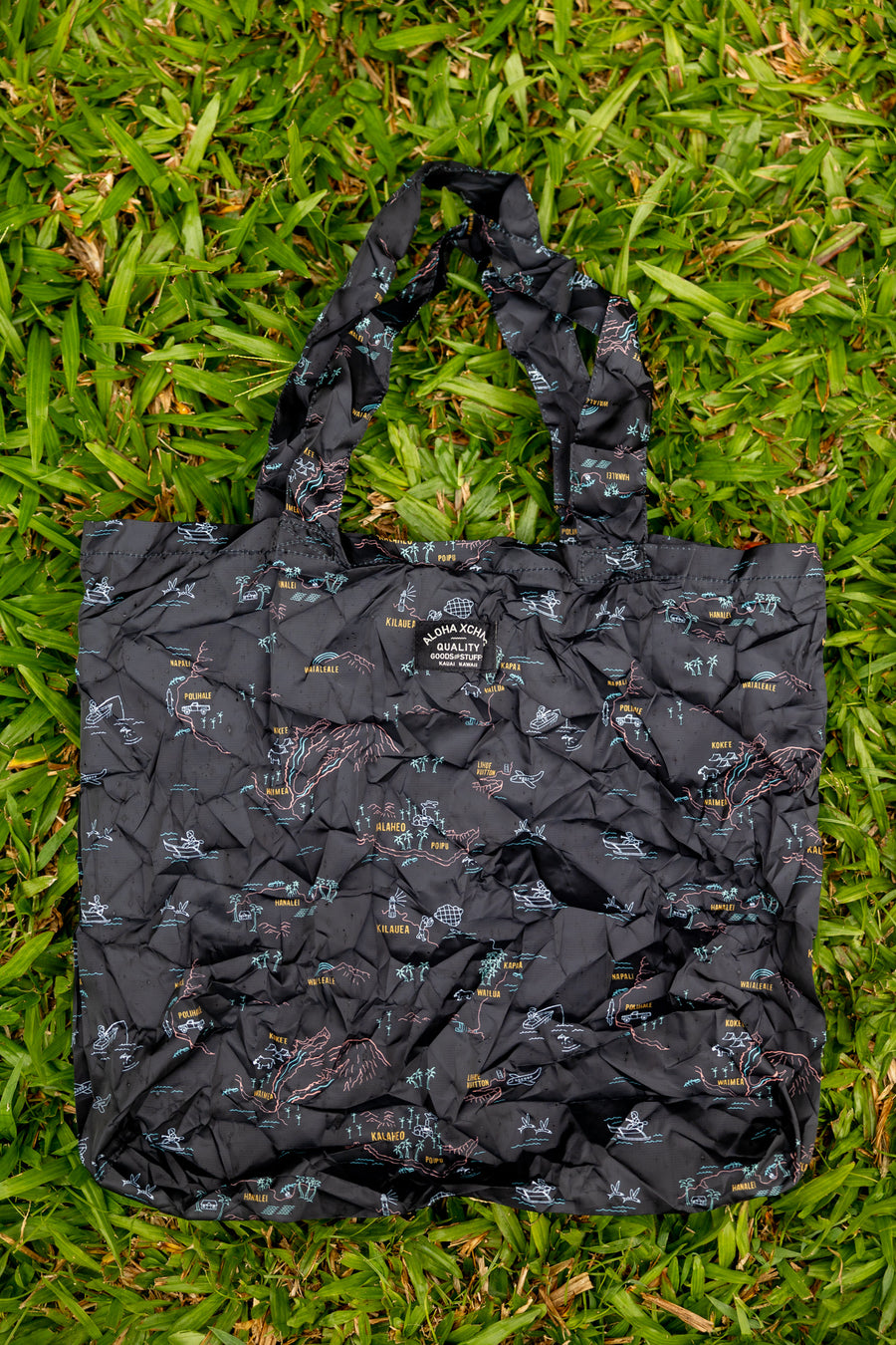 Kauai Map Pack Tote