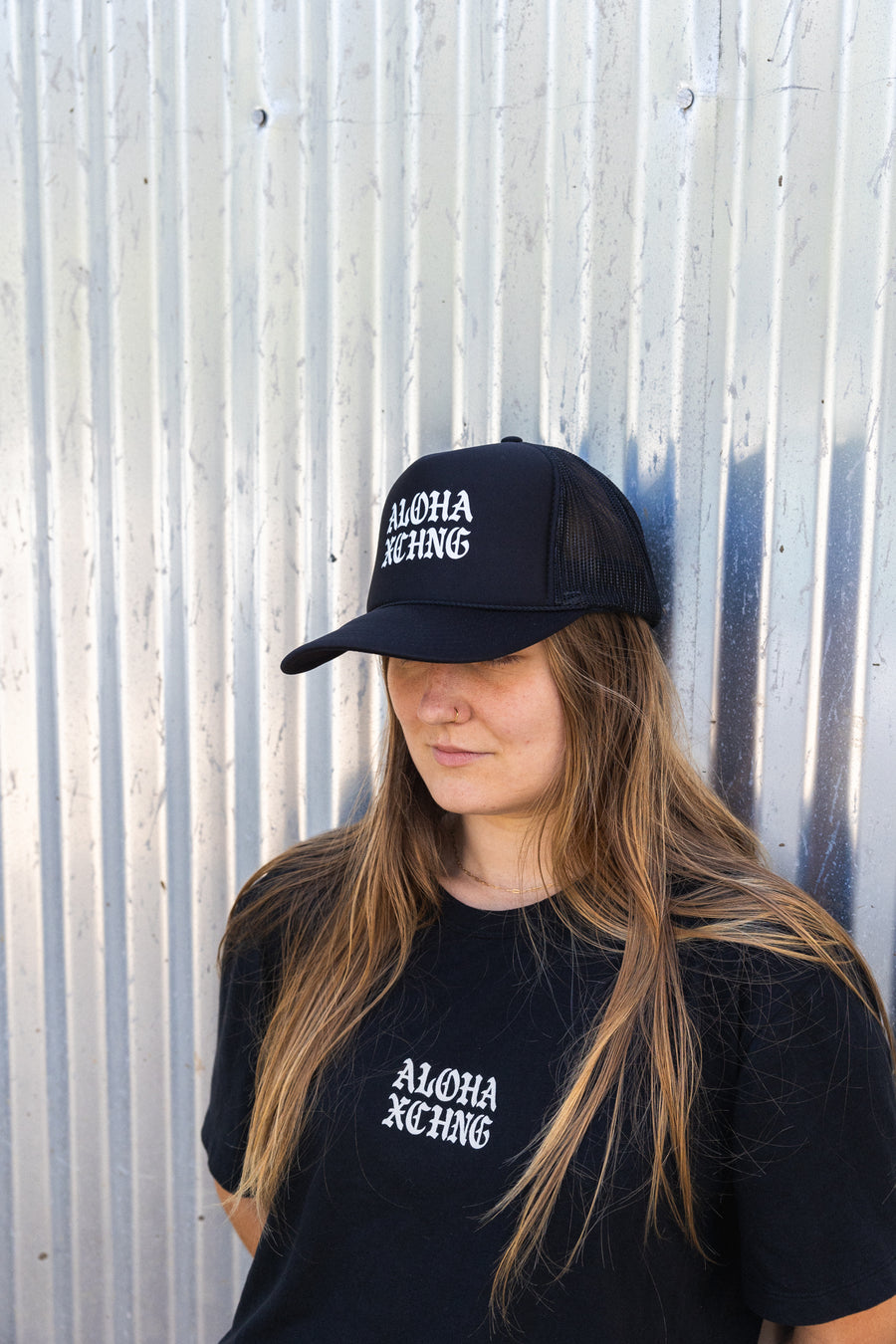 Black Letter Trucker Hat