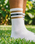 M's Aloha Stripe Socks - Gold & Black
