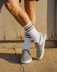 M's Aloha Stripe Socks - Gold & Black