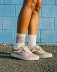 W's Aloha Hibiscus Crew Socks