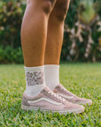 W's Aloha Hibiscus Crew Socks