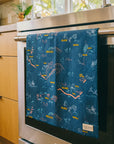 Kauai Map Kitchen Towel