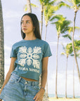W's Lauae Applique Mid Length Tee