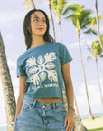 W's Lauae Applique Mid Length Tee