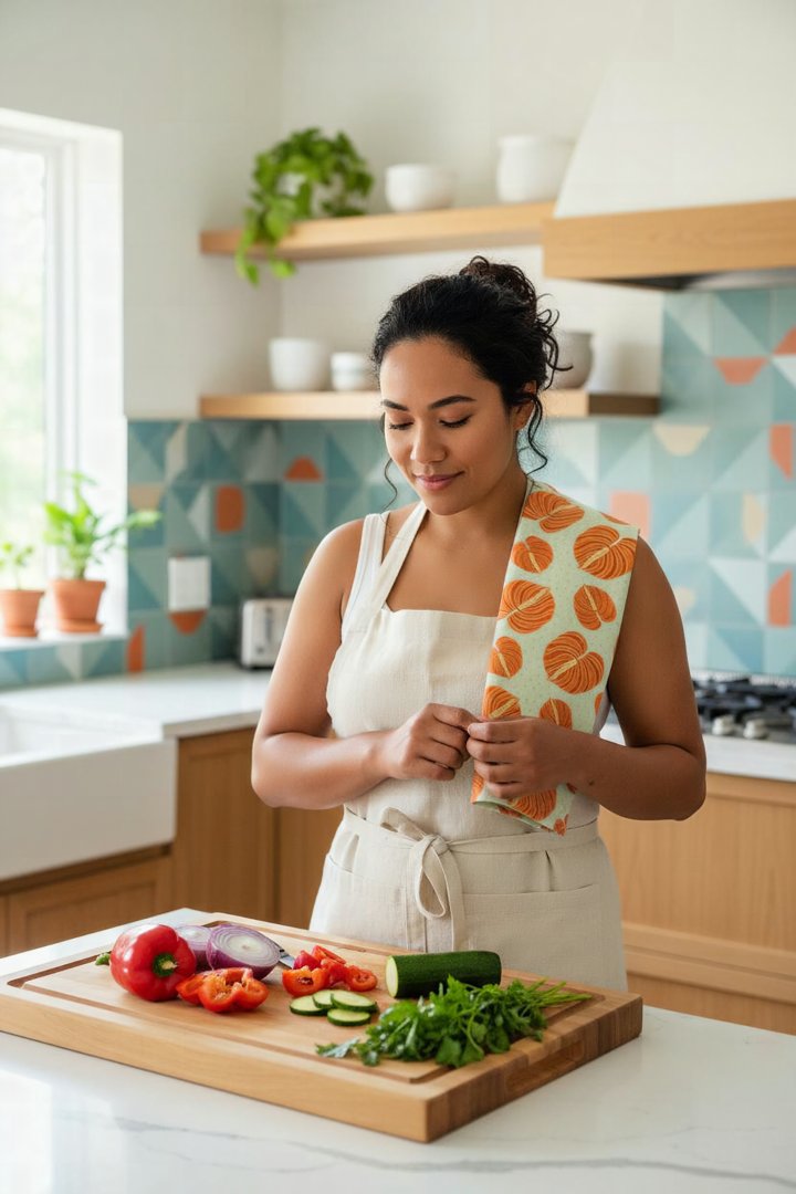 Anthurium Tea Towel