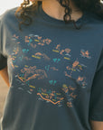 W's Kauai Map Boyfriend Tee