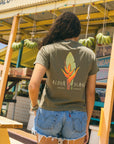 W's Tropical Heliconia Mid Length Tee