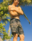 M's Rippah Shreddah 18" Boardshorts - Woodland Camo