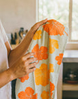 Hibiscus Blooms Tea Towel