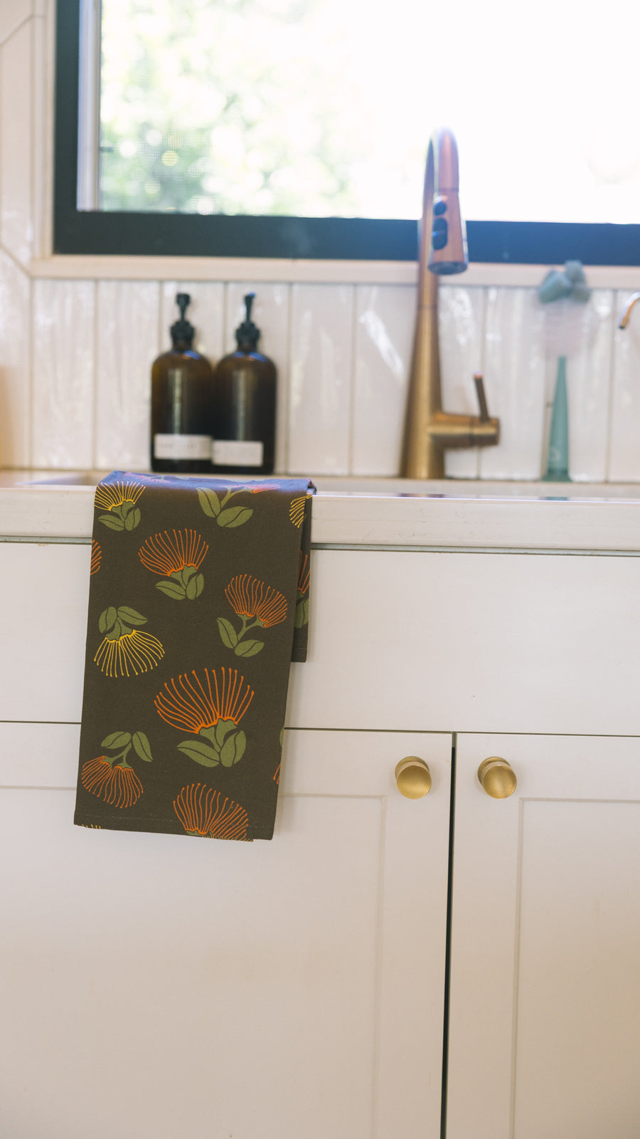 Brown Ohia Tea Towel
