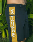 M's Side Pali Boardshort 20" - Black Letter