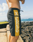 M's Side Pali Boardshort 20" - Black Letter