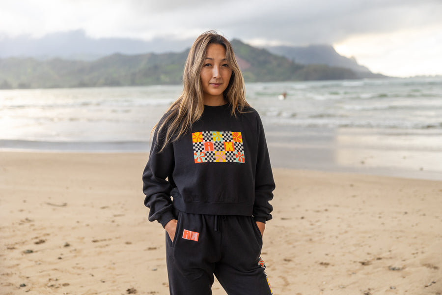 W's Patchy Cropped Boxy Pullover