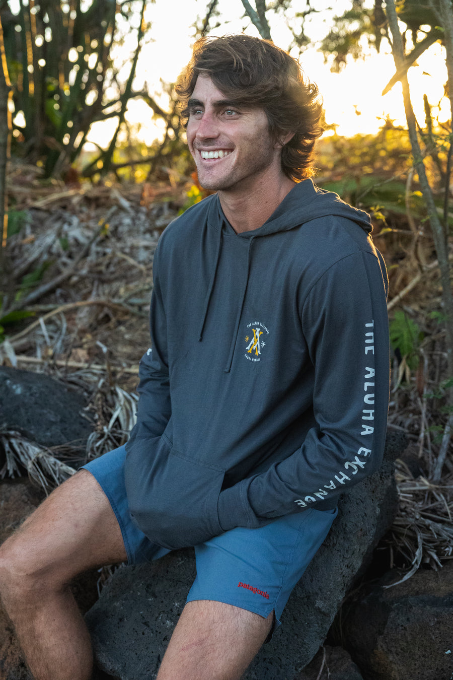 M's Monogram Lightweight Hoodie