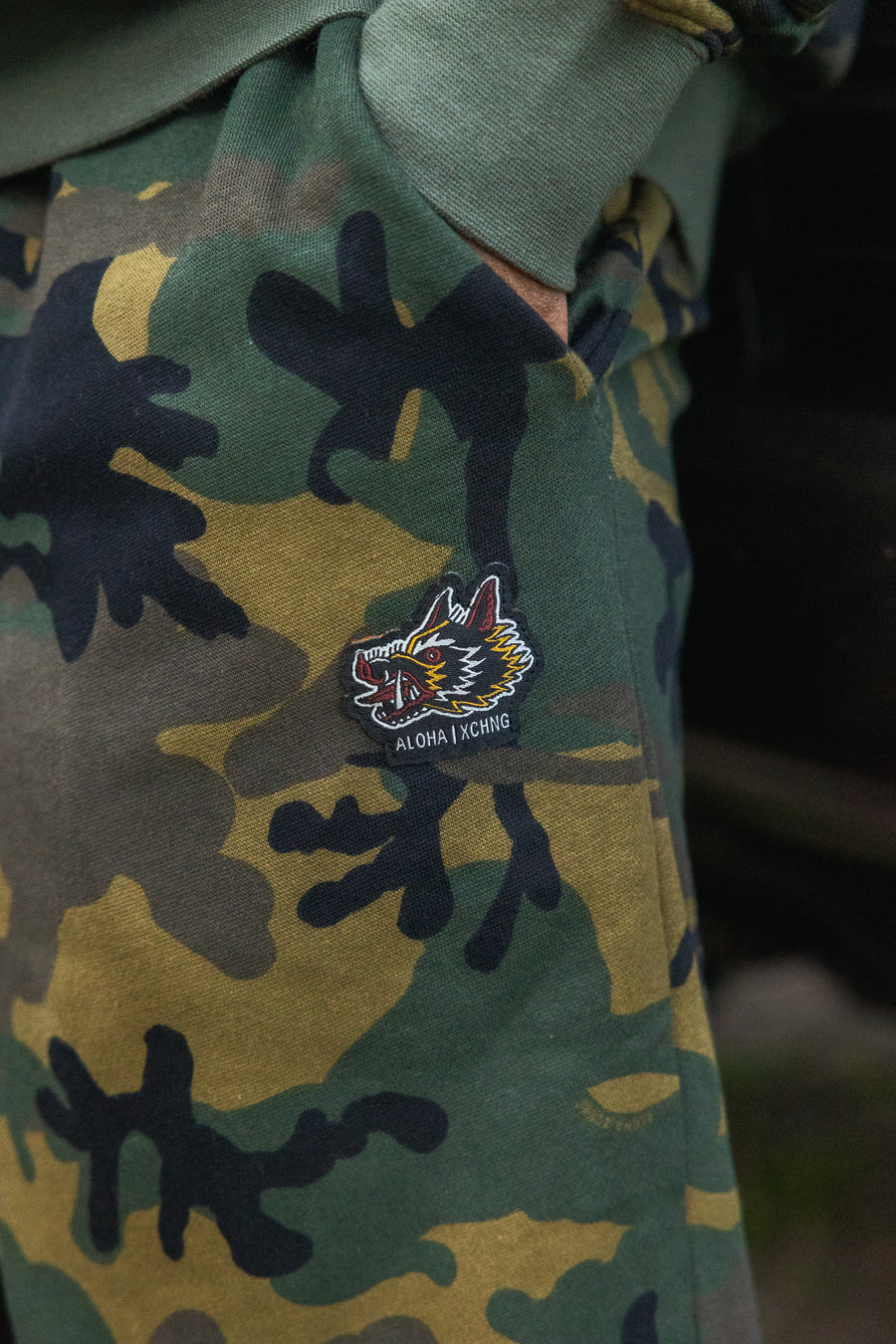 M's Camo Boar Sweatpants