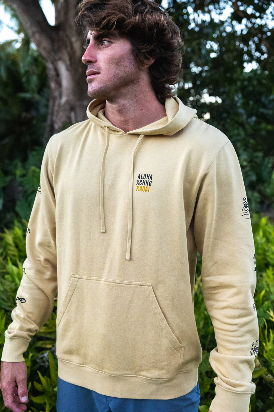 Kauai Map Unisex Pullover Hoodie