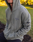 Iwa Unisex Zip Up Hoodie