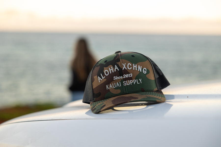 Kauai Supply Woodland Camo Trucker Hat