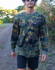 M's Camo Black Letter Patch Longsleeve Tee