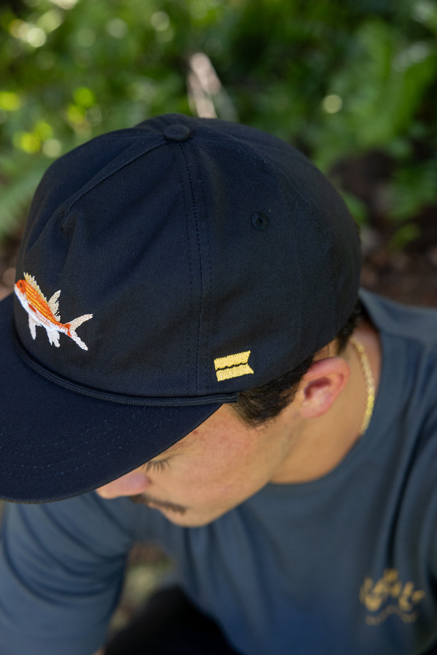 Menpachi Embroidered 5 Panel Unstructured Hat