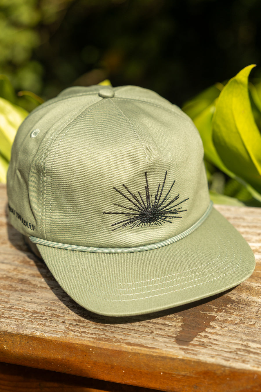 Wana Embroidered 5 Panel Unstructured Hat