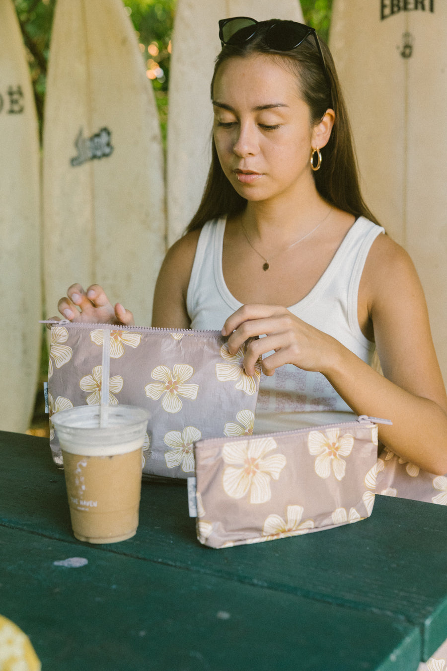 Small Hau Hibiscus Hele On Pouch