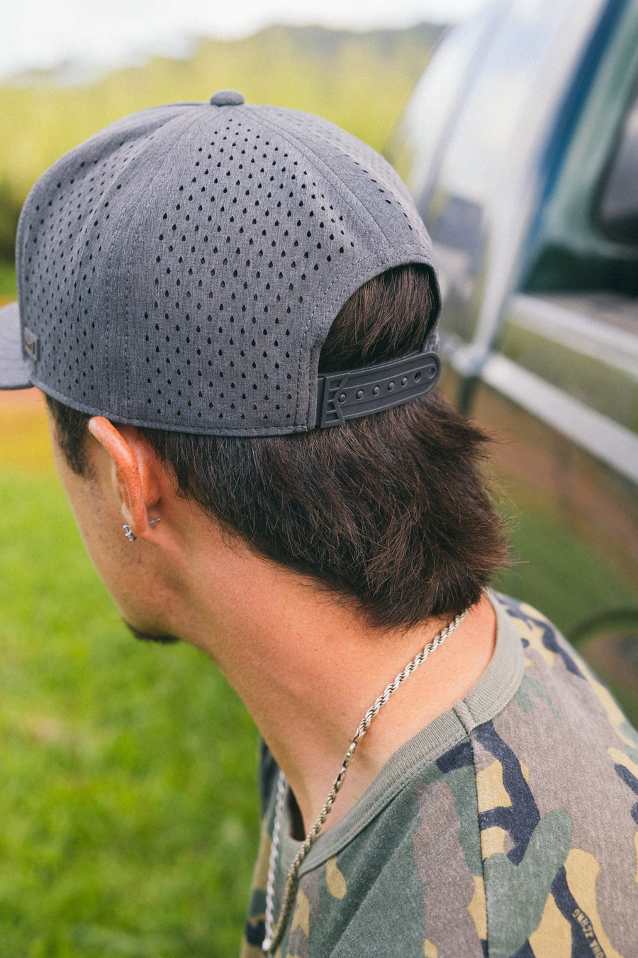 MELIN x AX Stamp Logo Hydro Odysea Stealth - Heather Charcoal