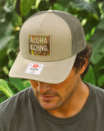 Guava Camo Box Logo Richardson Structured Trucker
