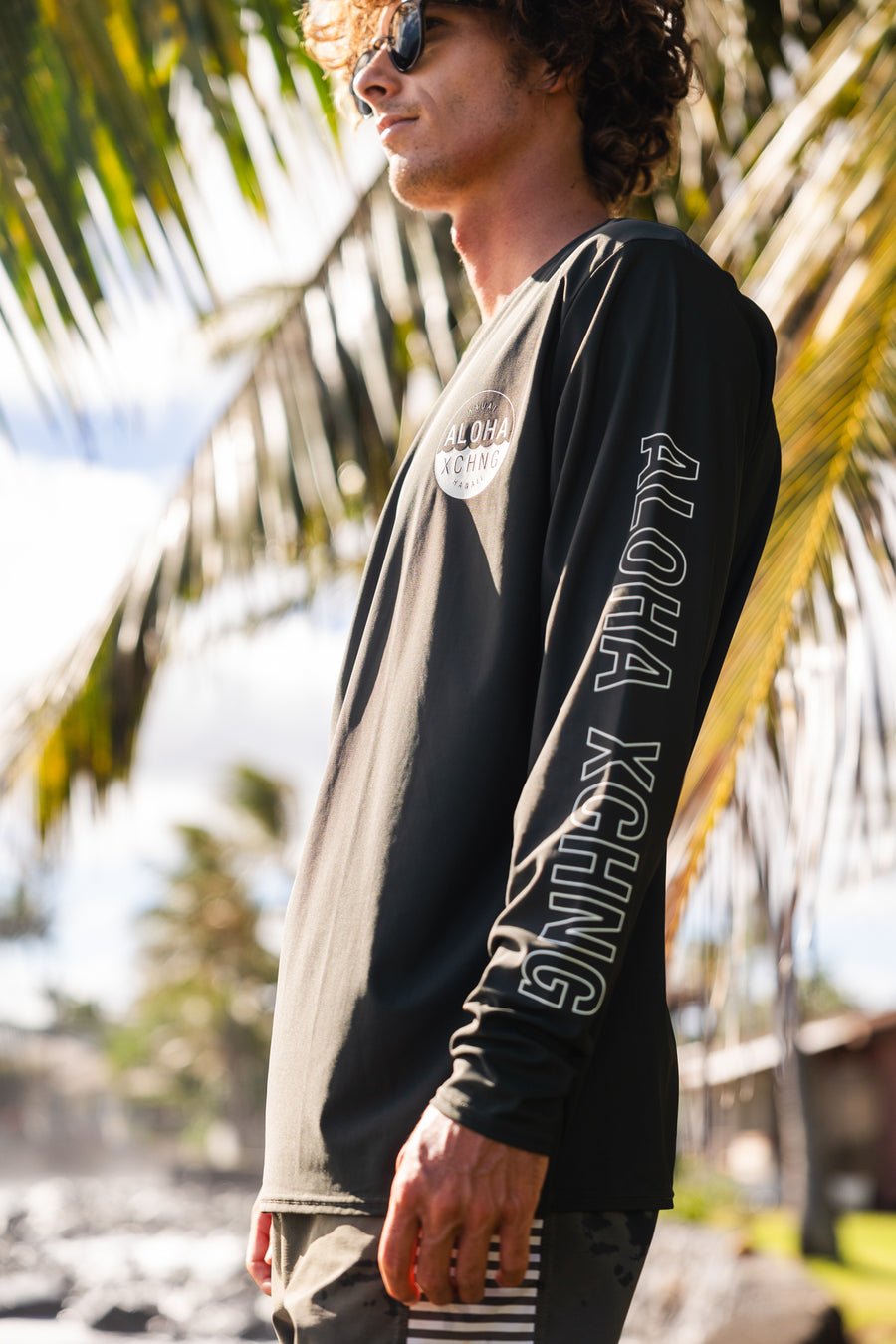 Shop Logo Double Shaka Sun Blocka UV Longsleeve Tee