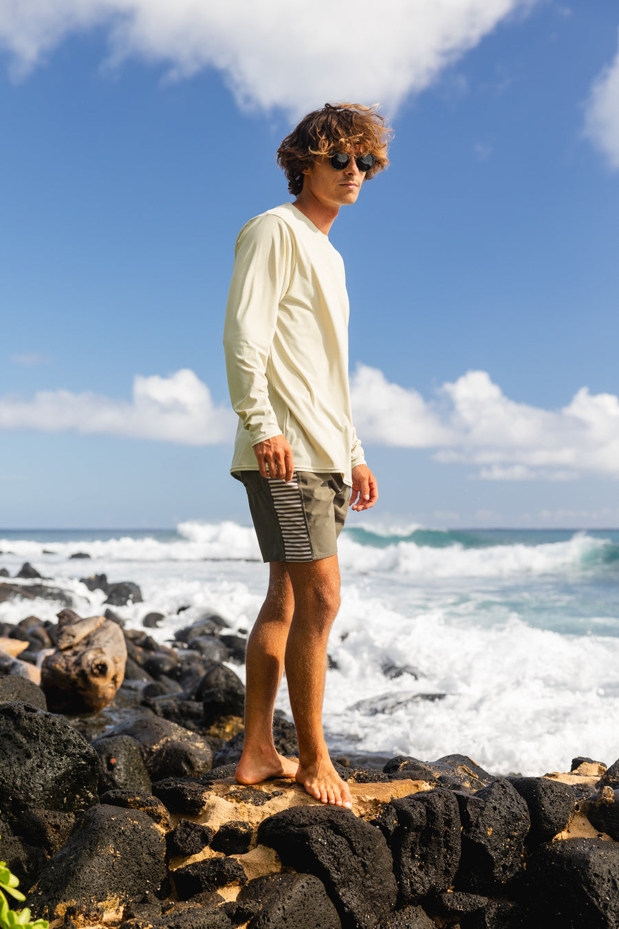 Stamp Double Shaka Sun Blocka UV Longsleeve Tee