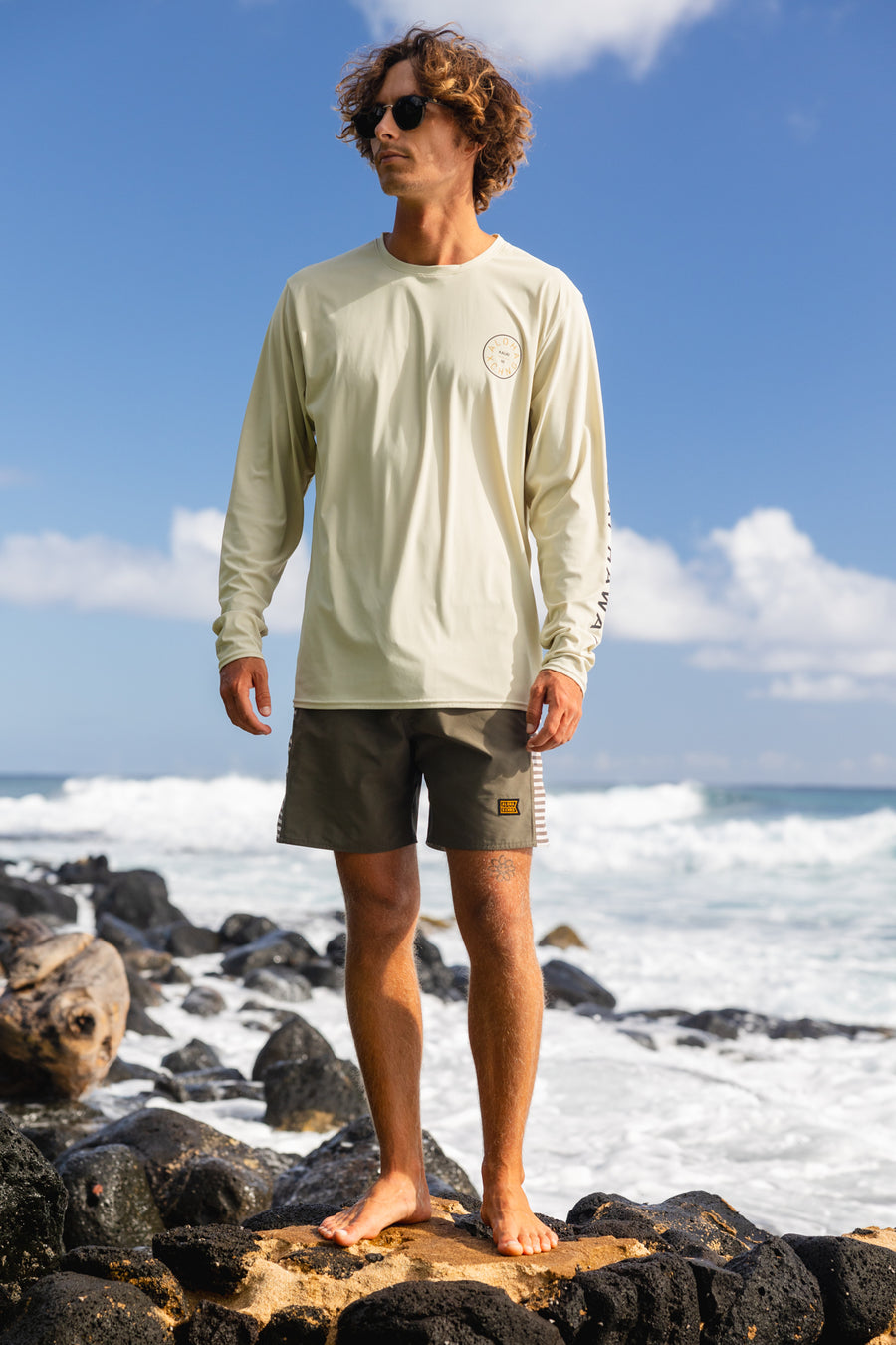 Stamp Double Shaka Sun Blocka UV Longsleeve Tee