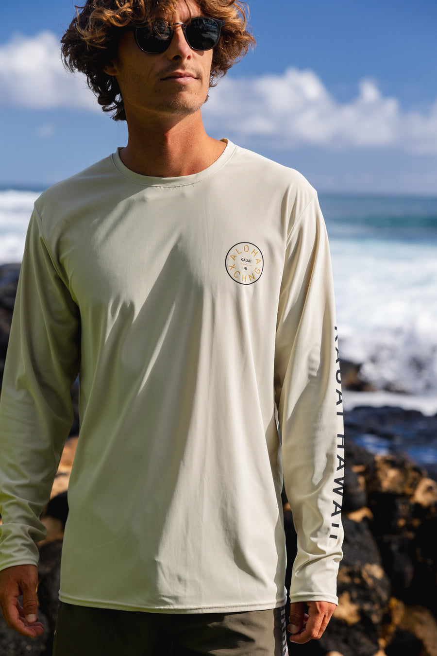 Stamp Double Shaka Sun Blocka UV Longsleeve Tee