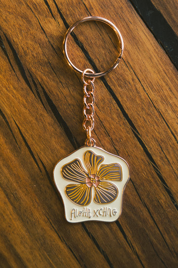 Hau Hibiscus  Keychain
